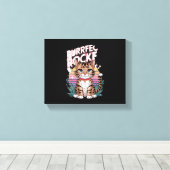 Ik blaf gek voor je! Hond Canvas Afdruk (Insitu (Houten vloer))