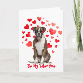Ik blaf van liefde voor jou Boxer Hond Valentijn Feestdagen Kaart (Voorkant)