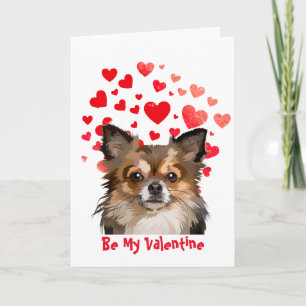 Ik blaf van liefde voor jou Chihuahua Pomeranian h Feestdagen Kaart