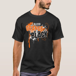 Ik bleed Black & Oranje Sportteam Game Day T-shirt