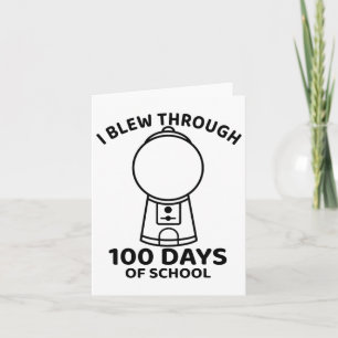 Ik blies door 100 dagen gumbyll-machine op school kaart