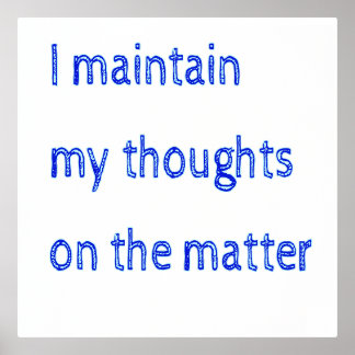 Ik blijf bij mijn gedachten over de zaak folie afdrukken