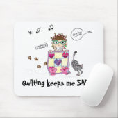 Ik blijf bij m'n zus. Mousepad Muismat (Met muis)