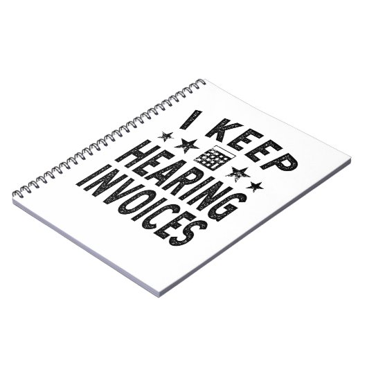 Ik blijf de facturen horen notitieboek (Linkerzijde)