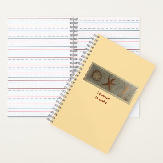 Ik blijf evolueren, Zanddollar Starfish Human Notitieboek (Binnen)