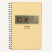 Ik blijf evolueren, Zanddollar Starfish Human Notitieboek (Voorkant)