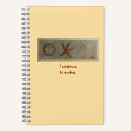 Ik blijf evolueren, Zanddollar Starfish Human Notitieboek