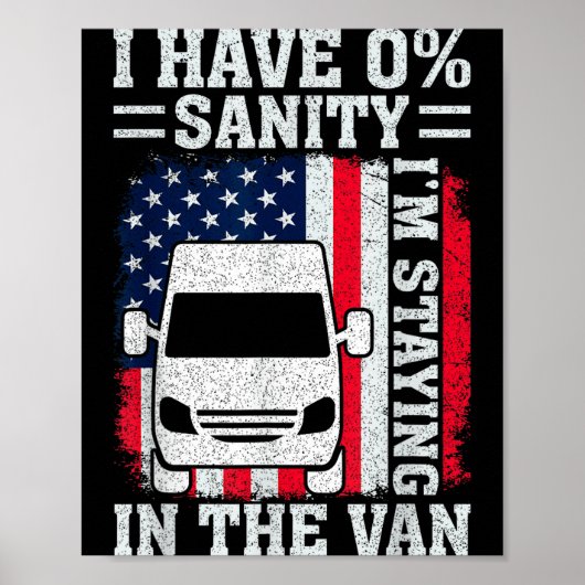 Ik blijf in de bestelwagen Phasmophobia Funny Man Poster (Voorkant)