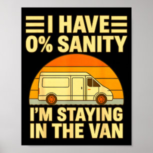 Ik blijf in de vintage Phasmophobia-man's van Poster