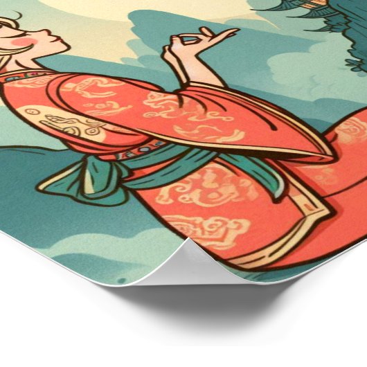 "Ik blijf kalm" Affirmatie Poster (Hoek)