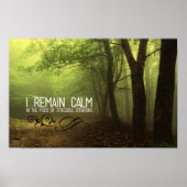 "Ik blijf kalm" Motivatie Affirmatie Poster (Voorkant)