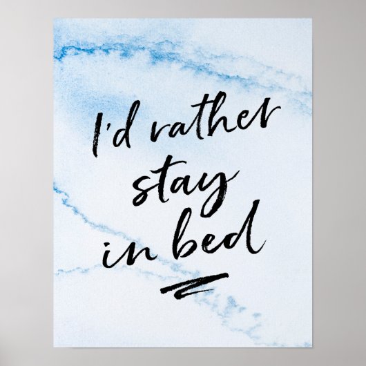 Ik blijf liever in bed print (Voorkant)