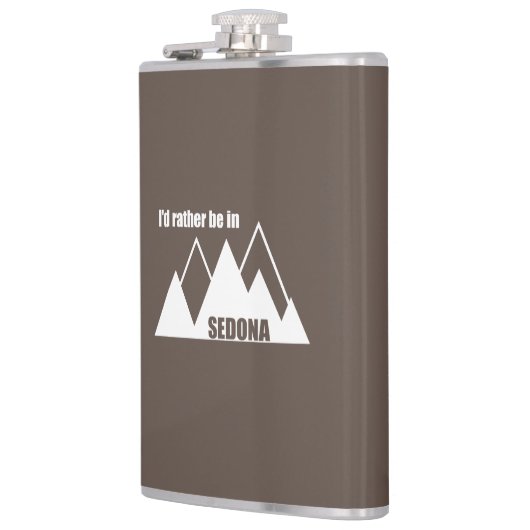 Ik blijf liever in Sedona Mountain Heupfles (Links)