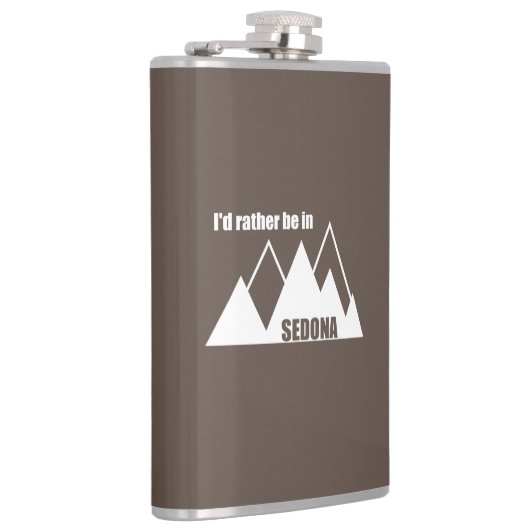 Ik blijf liever in Sedona Mountain Heupfles (Rechts)
