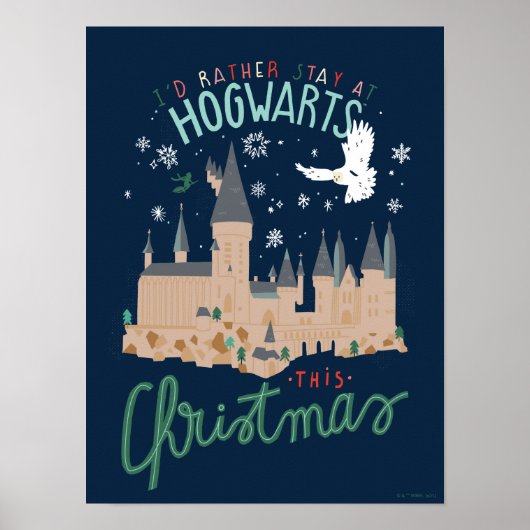 Ik blijf liever met Kerstmis in Zweinstein Poster (Voorkant)