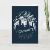 Ik blijf liever op HOGWARTS™ Magische Lichten Kuns Feestdagen Kaart (Voorkant)