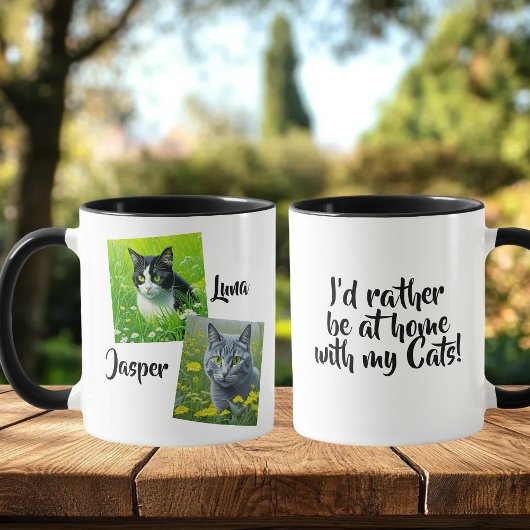 Ik blijf liever thuis met mijn katten mok
