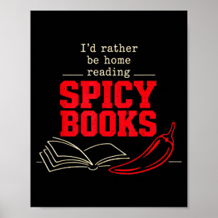 Ik blijf liever thuis om pikante boeken te lezen s poster