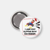 Ik blijf maar op mijn eigen bananen glippen magneet (Voorkant / Achterkant)