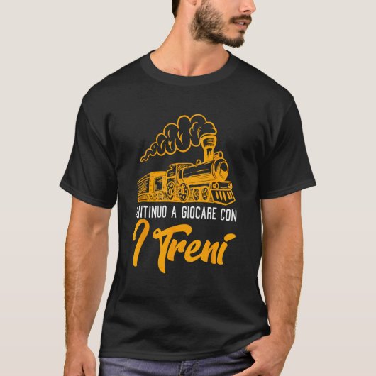 Ik blijf met treinen spelen t-shirt (Voorkant)