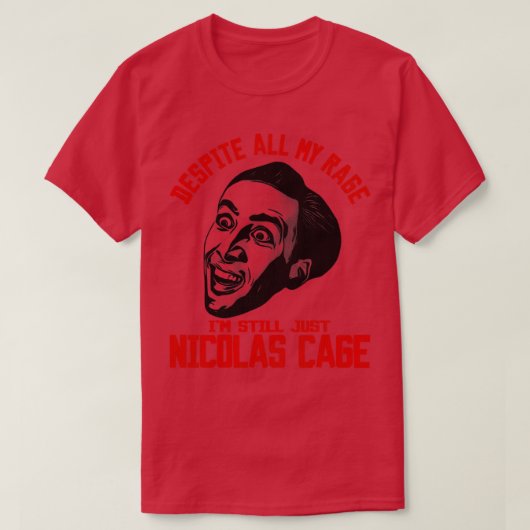 Ik blijf Nicolas Cage T-shirt (Design voorkant)