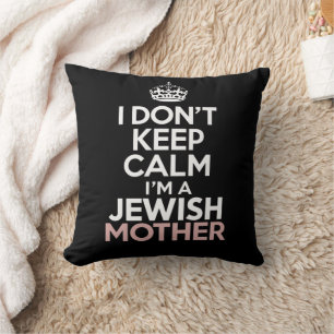 Ik blijf niet kalm ik ben een joodse moeder Hanukk Kussen