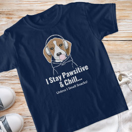 Ik blijf passief en chil... Beagle Funny Dog T-shirt