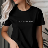 Ik blijf thuis, introvert, homebody, minimalist t-shirt