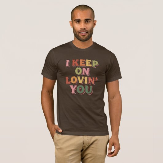 Ik blijf van je houden Romantisch T-shirt (Voorkant volledig)