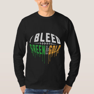 IK BLOED GROEN EN GOLD T-SHIRT