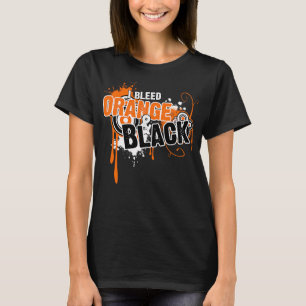 Ik Bloed Oranje En Zwart T-shirt