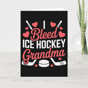 Ik bloedt ijshockey oma, ijshockey grootouder kaart