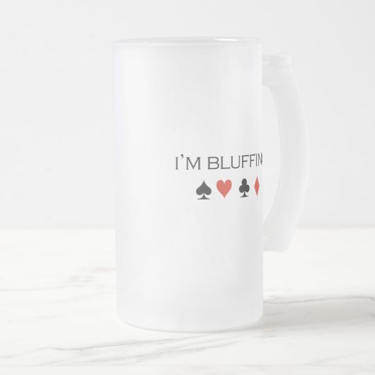 Ik bluf T-shirt Matglas Bierpul (Voorkant rechts)