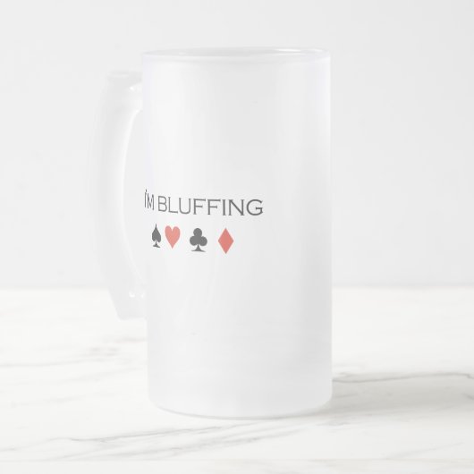 Ik bluf T-shirt Matglas Bierpul (Voorkant links)