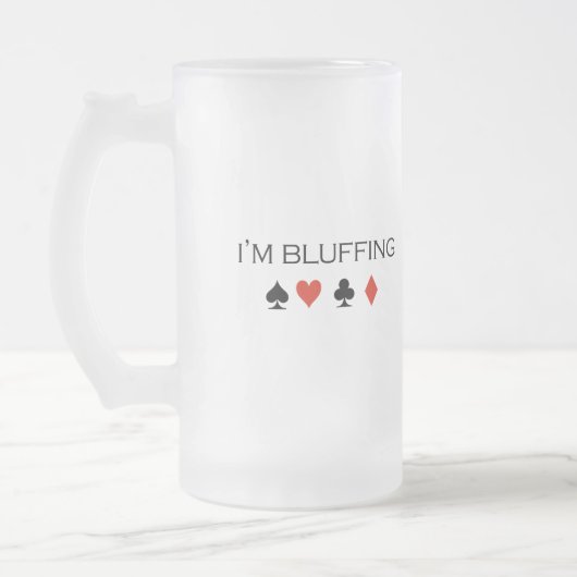 Ik bluf T-shirt Matglas Bierpul (Links)