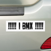 !!!!!!!!!!!! Ik bmx!!!!!!!!!!! Bumpersticker (Op auto)