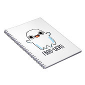 Ik Boo-lieve Grappige Positieve Spook Puns Notitieboek (Rechterzijde)