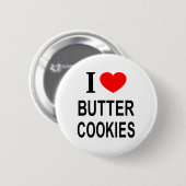 Ik ❤️ BOTERKOEKJES Ik HOU VAN BOTERKOEKJES Ik HEB Ronde Button 5,7 Cm (Voorkant /achterkant)