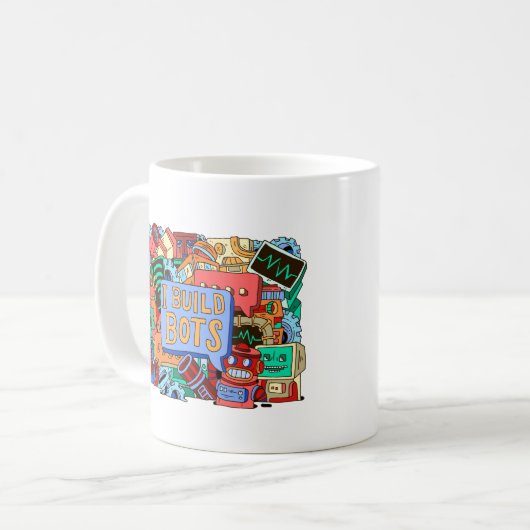 Ik bouw Bots Chatbot Coffee-Mok Koffiemok (Voorkant links)