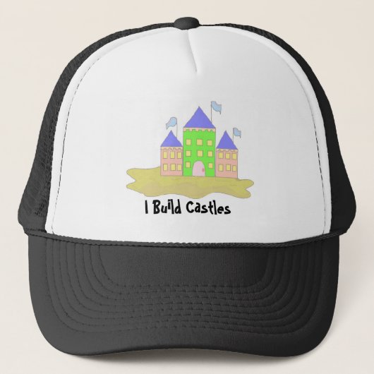 Ik bouw kastelen trucker pet (Voorkant)