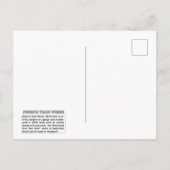 "Ik bouw liever treinen" briefkaart (Achterkant)