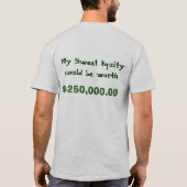 Ik bouw mijn geldspier t-shirt (Achterkant)