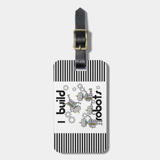 Ik bouw Robots Bagagelabel (Voorkant verticaal)