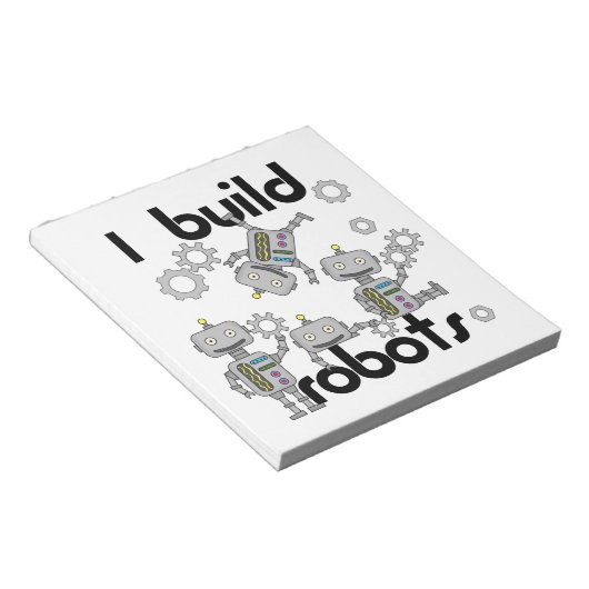 Ik bouw Robots Notitieblok (Schuin)