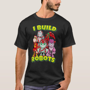 Ik bouw robots team robots t-shirt