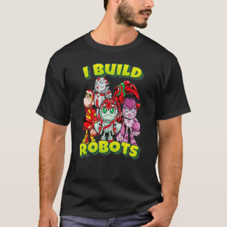 Ik bouw robots team robots t-shirt