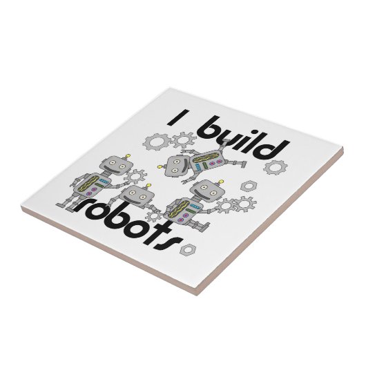 Ik bouw Robots Tegeltje (Zijkant)