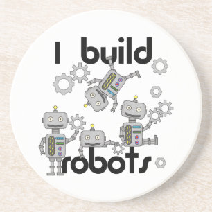 Ik bouw Robots Zandsteen Onderzetter