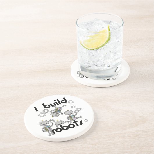 Ik bouw Robots Zandsteen Onderzetter (Zijkant)