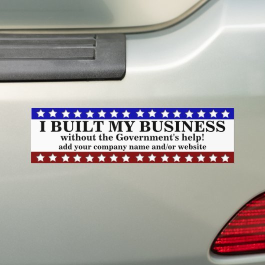 Ik bouwde mijn bedrijf bumpersticker (Op auto)